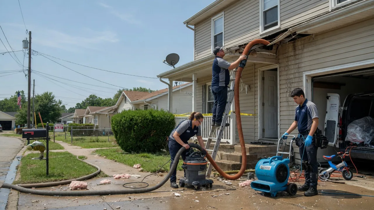 Water Damage Restoration in Pesotum, IL near me